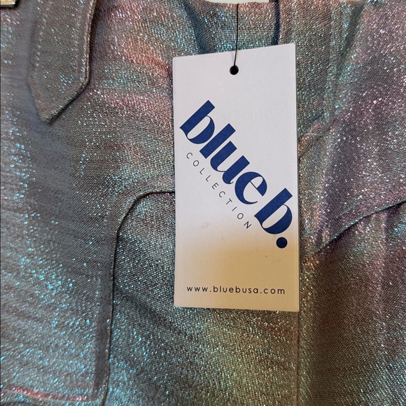 Shimmering Bluebusa Iridescent Pants SzL - Picture 4 of 10